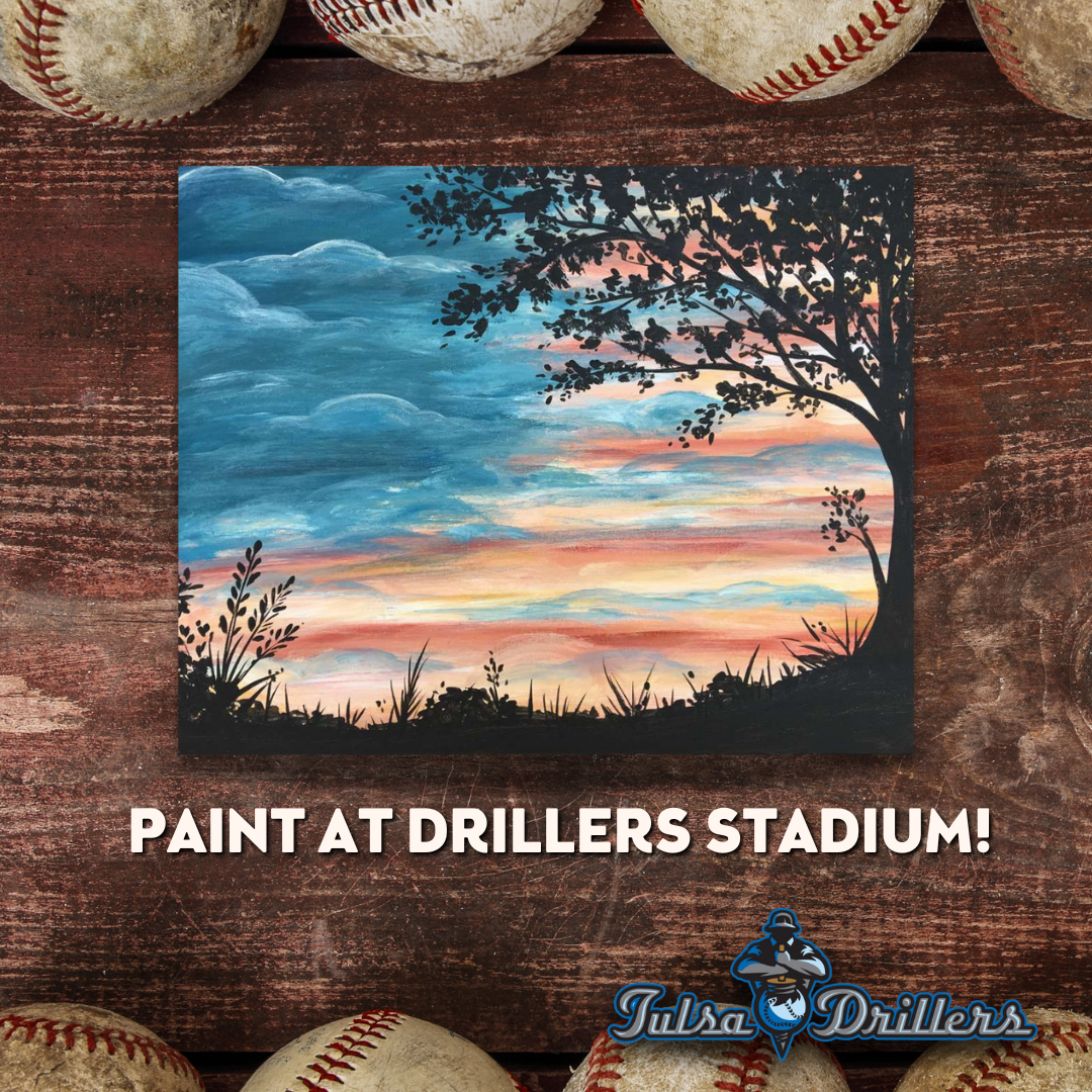 Paint at Drillers Stadium before the game!